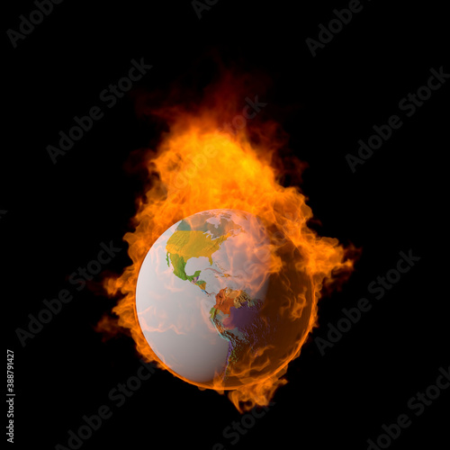 燃える地球