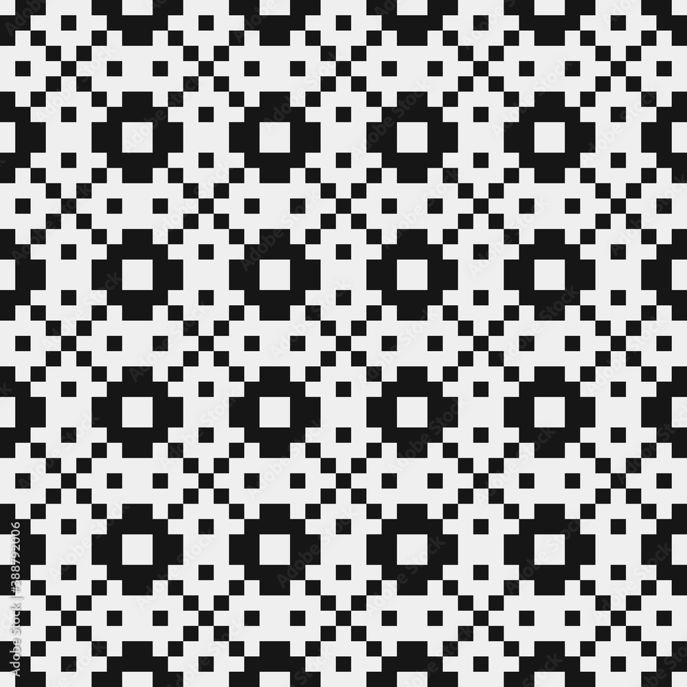 Fototapeta premium Abstract Cross Pattern Dots Logo generative computational art illustration