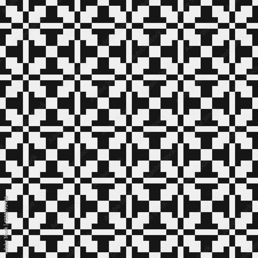 Fototapeta premium Abstract Cross Pattern Dots Logo generative computational art illustration