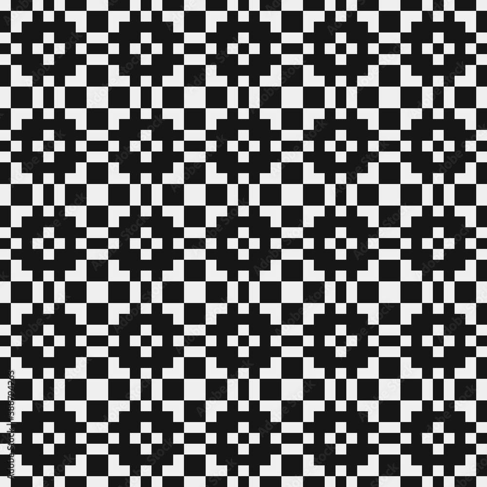 Fototapeta premium Abstract Cross Pattern Dots Logo generative computational art illustration