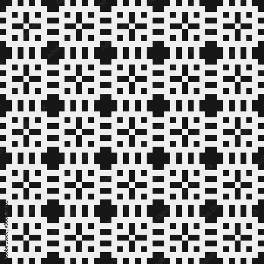 Fototapeta premium Abstract Cross Pattern Dots Logo generative computational art illustration