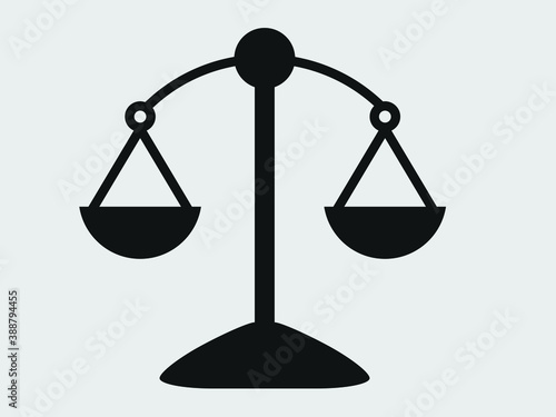 lawyer icon. scale icon vector