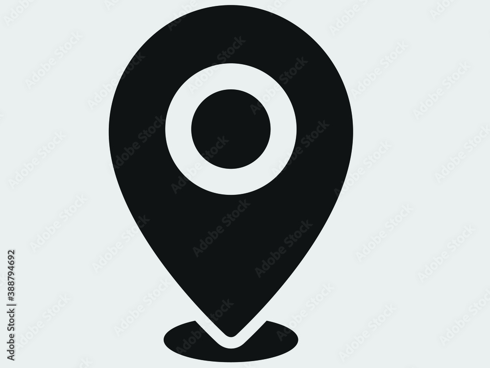 Location icon. map pin icon vector Location icon. map pin icon vector