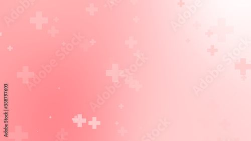 Medical health red cross pattern background. Abstract healthcare for World Blood Donor Day. © Papapig