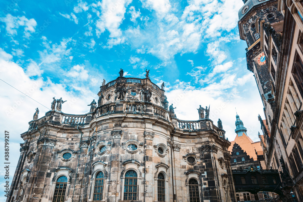 Obraz premium Antique building view in Dresden, Germany