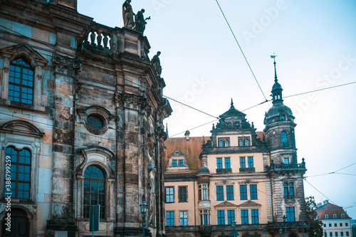 Antique building view in Dresden, Germany
