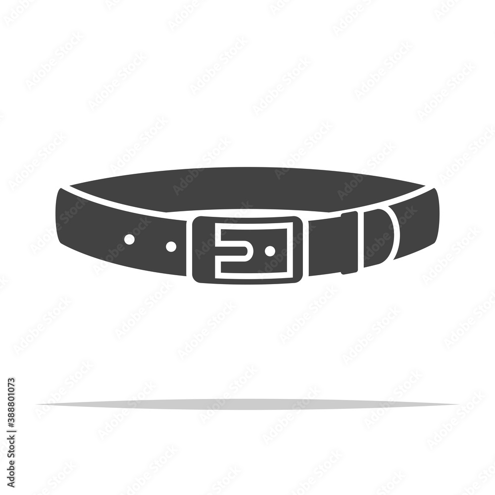 Leather belt icon vector isolated Leather belt icon vector isolated