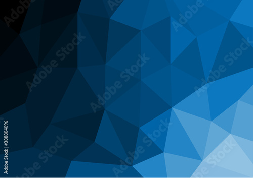 Abstract polygon blue background with vector illustrations.