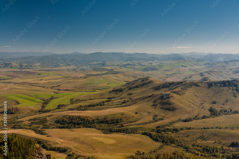 A view from a peak of Babyrgan mountain i Altai