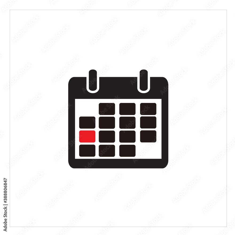 Calendar Logo Vector Illustration With Deadline and Holiday Calendar