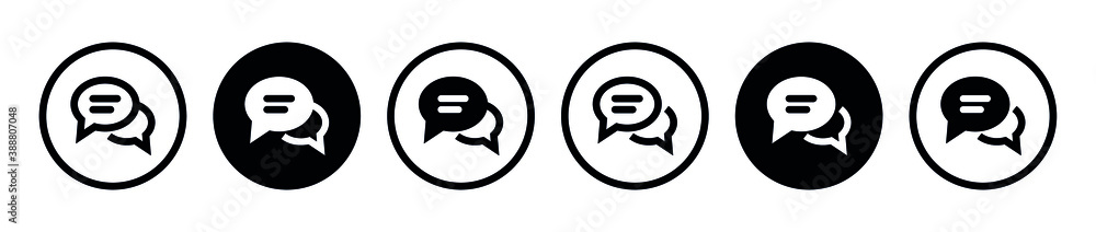 Conversation Icon, Chatting or messaging bubbles, Speech bubble icon for apps and websites Conversation Icon, Chatting or messaging bubbles, Speech bubble icon for apps and websites