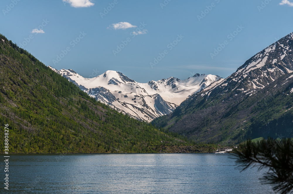 A highland lake in Altai mountains