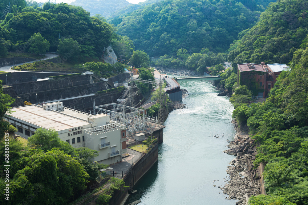 天ケ瀬ダムの発電所