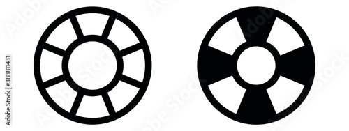 help, support icon symbol , lifesaver, lifebuoy icon design for apps and websites