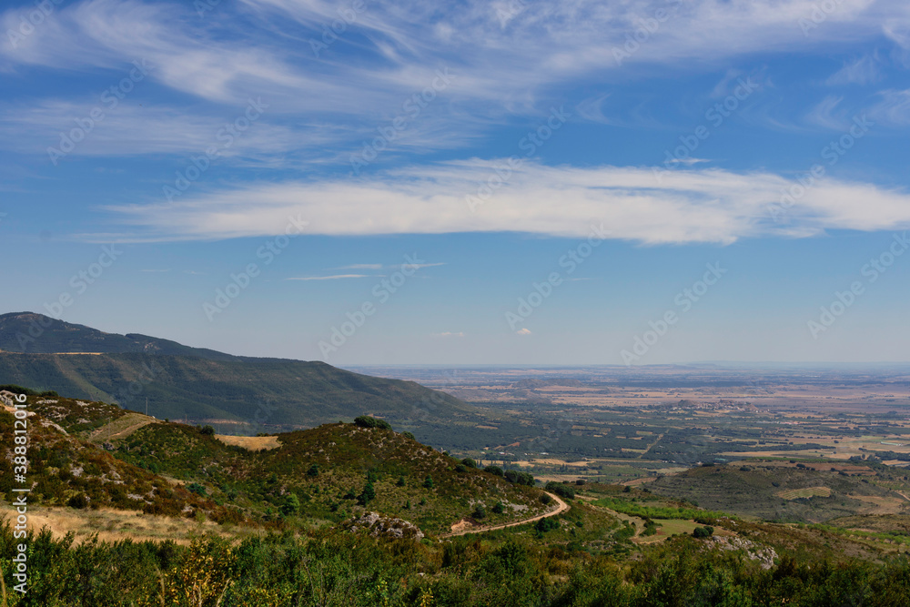 mountainous landscape photography from the castle