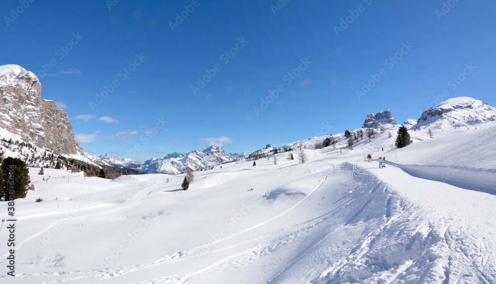 the snowy mountain