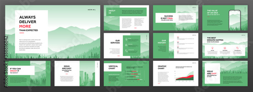 Modern keynote presentation templates set. Use for modern powerpoint presentation background, brochure design, website slider, landing page, annual report, company profile, social media banner