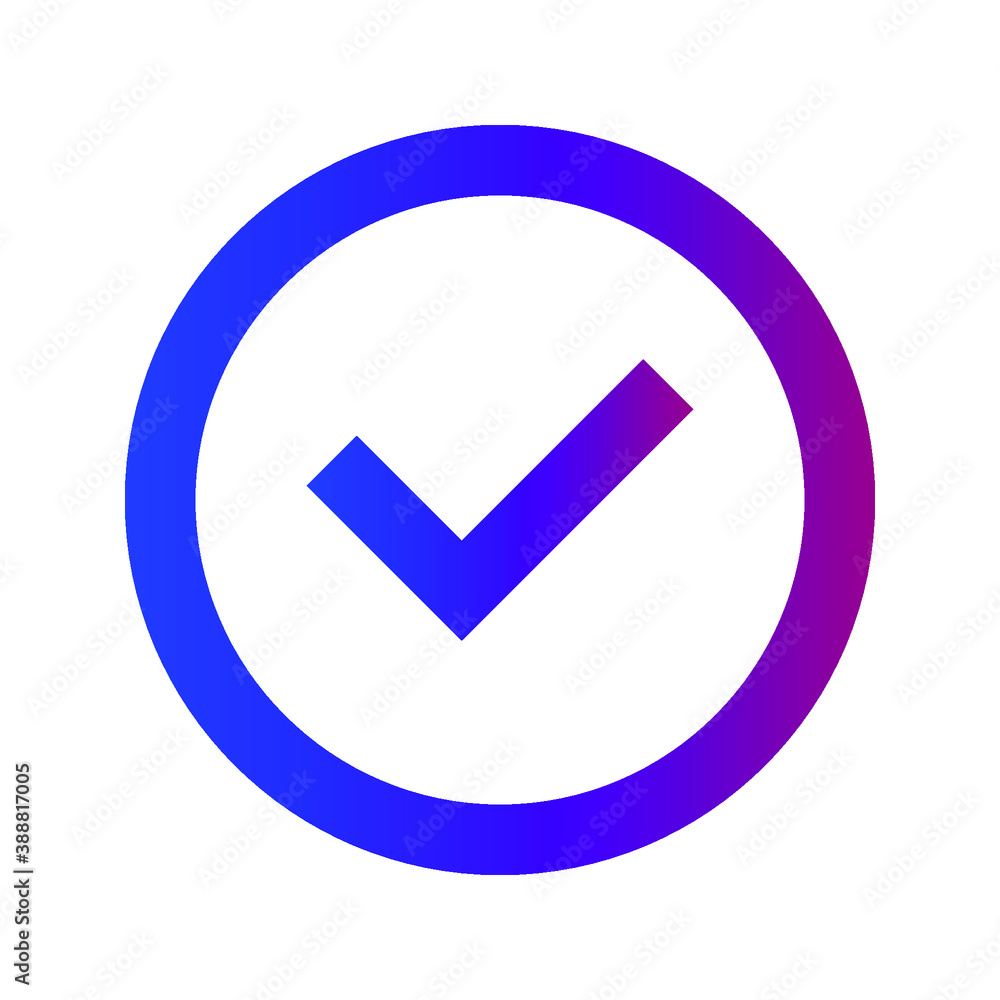 Check mark icon. tick symbol. Check, Checklist, ok, yes icon approved vector illustration. Check mark icon on white background. Vector illustration Check mark icon. tick symbol. Check, Checklist, ok, yes icon approved vector illustration. Check mark icon on white background. Vector illustration