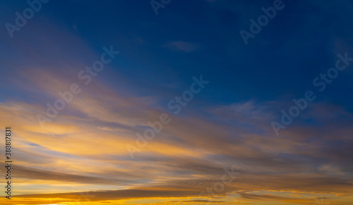 dusk with awesome sunset sk...