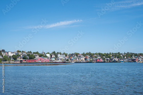 Beautiful town Lunenburg on a sunny day in Nova Scotia Canada © epkatsu
