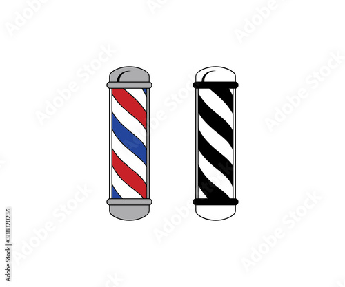 Barber Pole, Barber Pole Vector, Barber Pole Symbol, Barber Pole Clip Art, Barber's pole isolated
