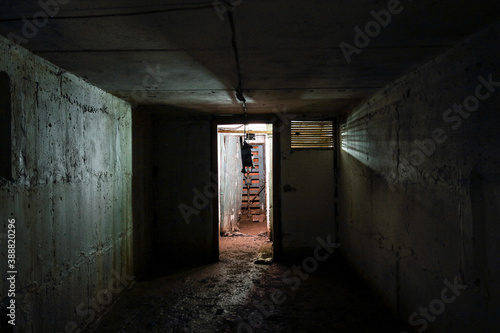 a protective bomb shelter for the sheltered