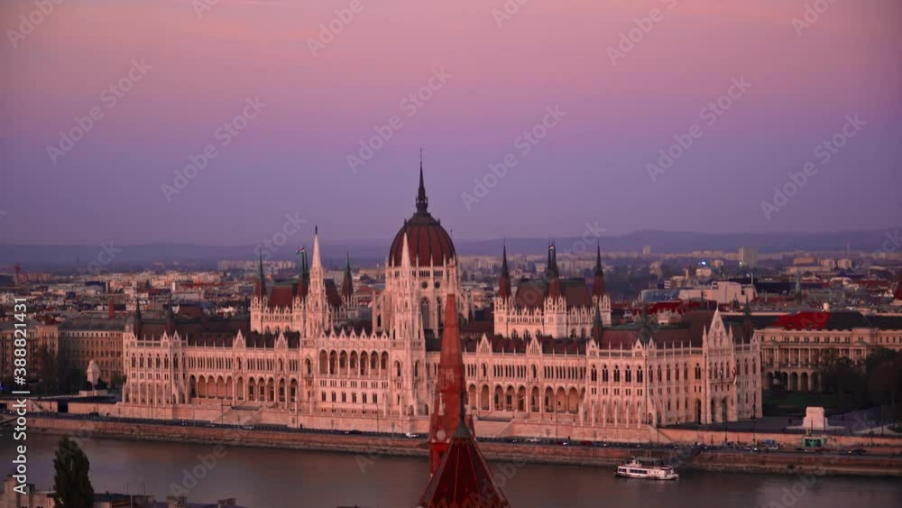 Budapest Main Attraction Points City Architecture From Above
