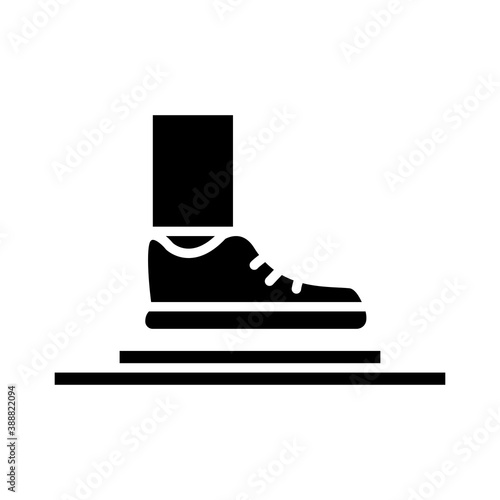 disinfected the shoes silhouette style icon