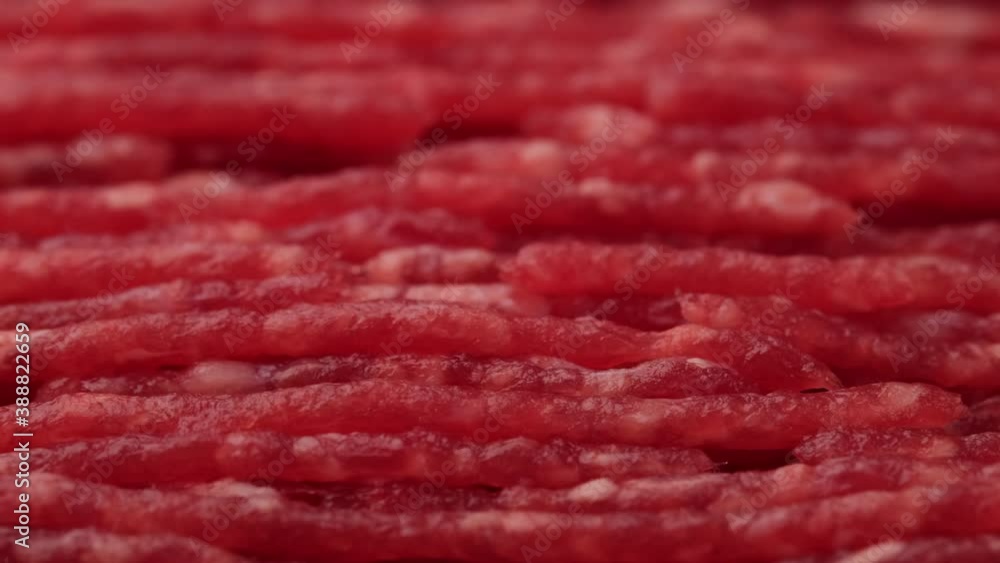 minced meat close up, top view minced meat close up, top view