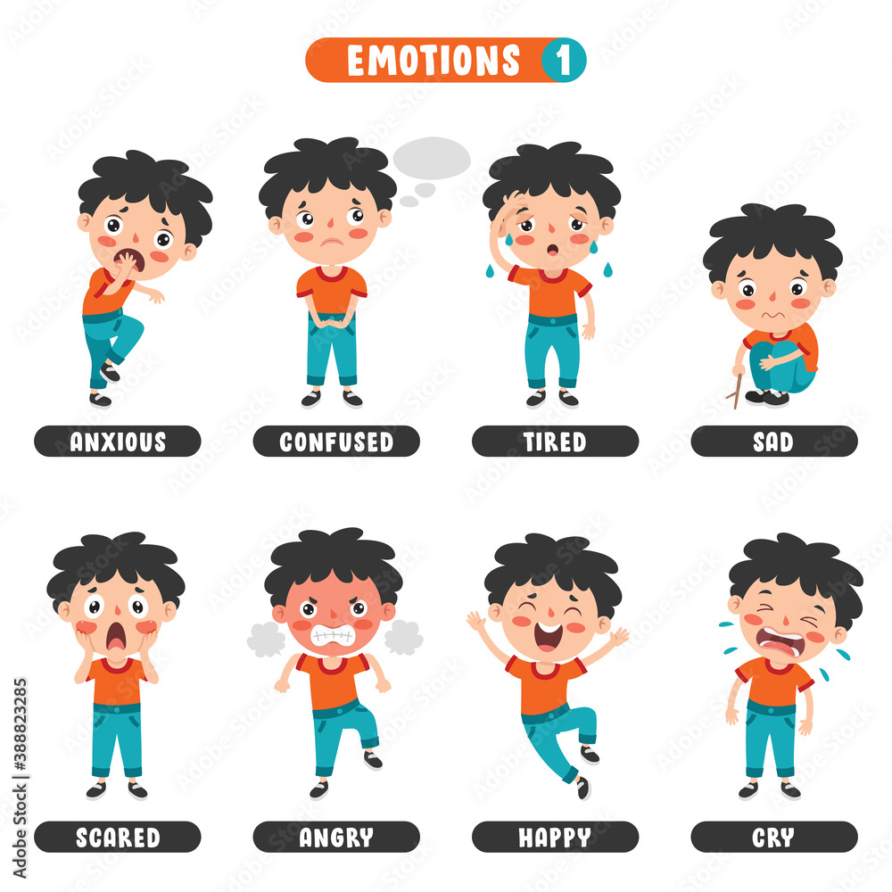 Little Kid With Different Emotions Little Kid With Different Emotions