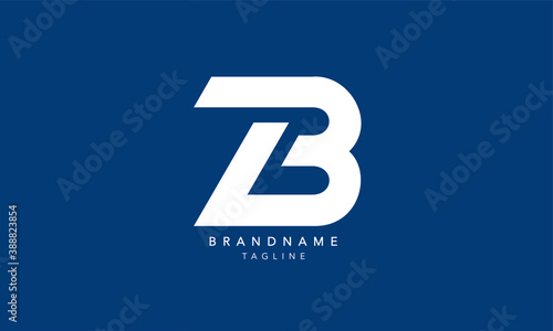 Alphabet letters Initials Monogram logo TB, BT, T and B
