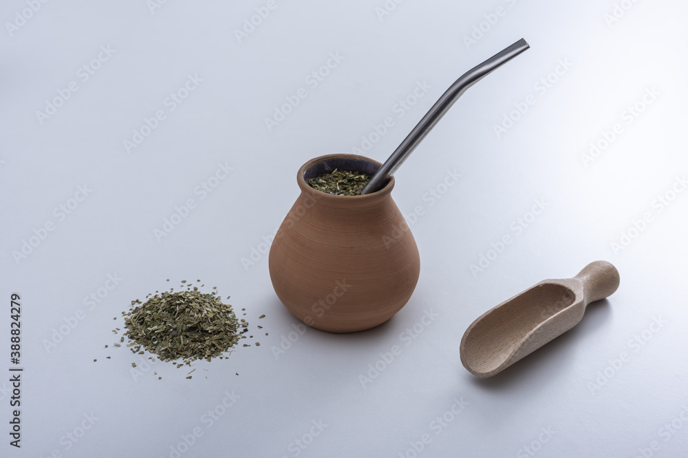 Yerba mate calabash and bombilla Yerba mate calabash and bombilla