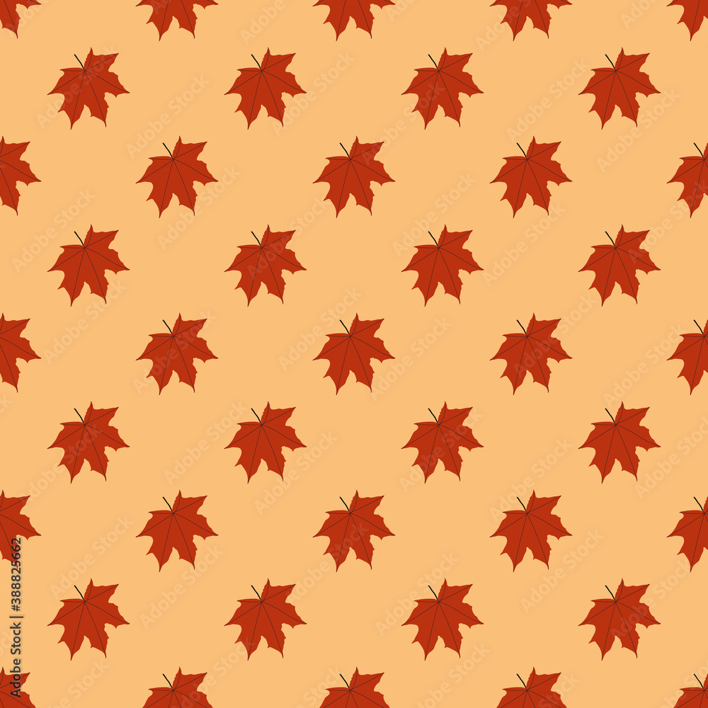 Seamless pattern with autumn maple leafs Seamless pattern with autumn maple leafs