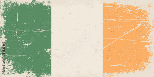 Vintage flag of Republic of Ireland
