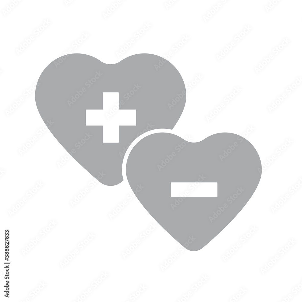 Print heart sign. Vector symbol illustration Print heart sign. Vector symbol illustration
