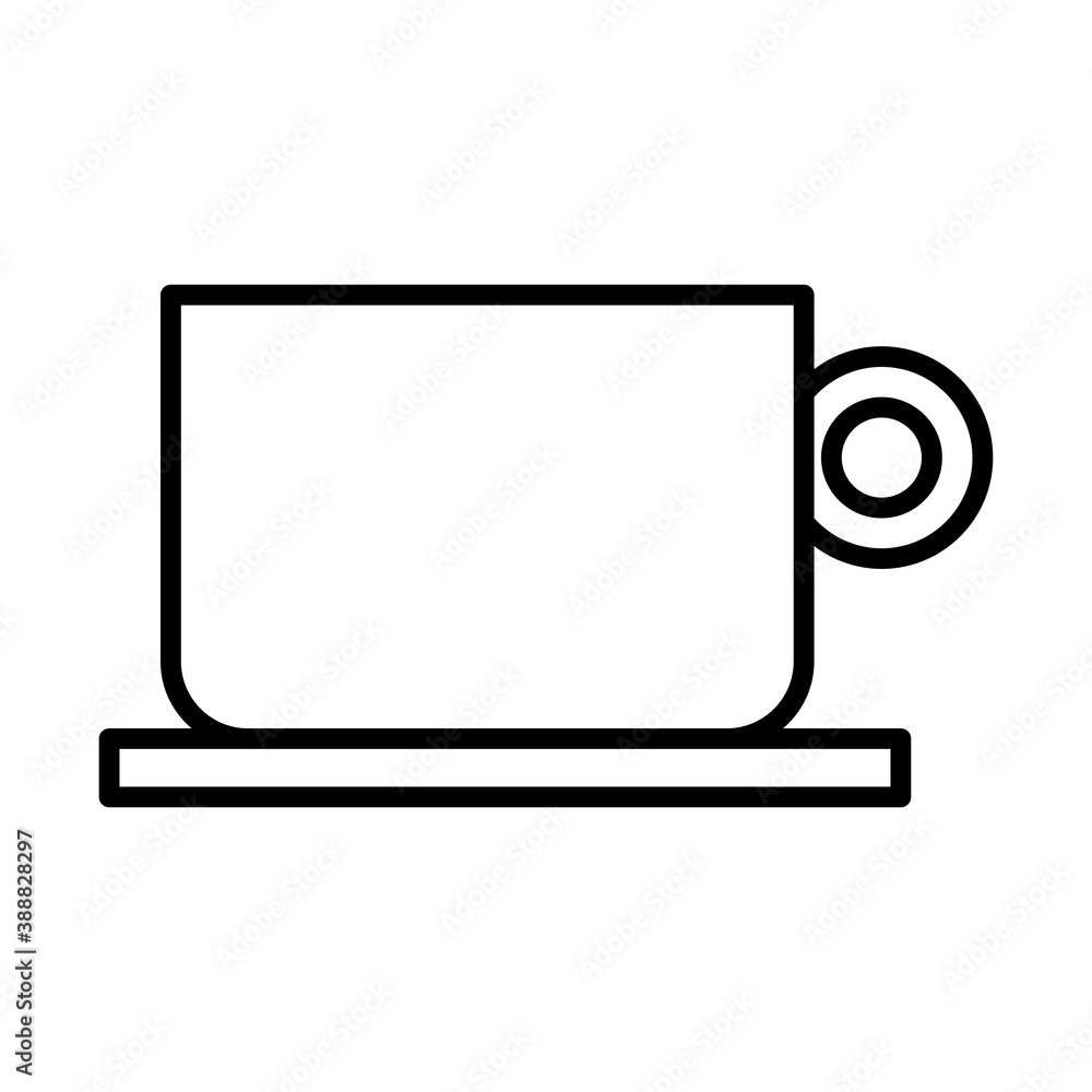 coffee ceramic cup drink line style icon coffee ceramic cup drink line style icon