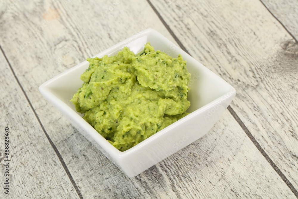 Avocado guacamole sauce with chili pepper Avocado guacamole sauce with chili pepper