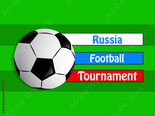 illustration of elements of Soccer background