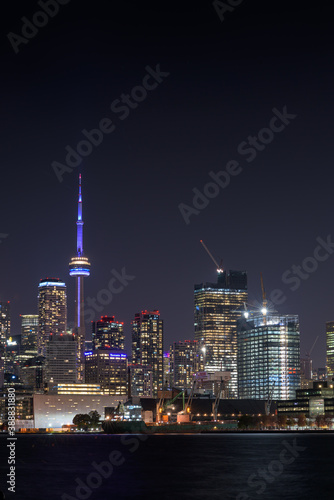 Toronto skylinePart of the Toronto skyline at night. Long night exposure.