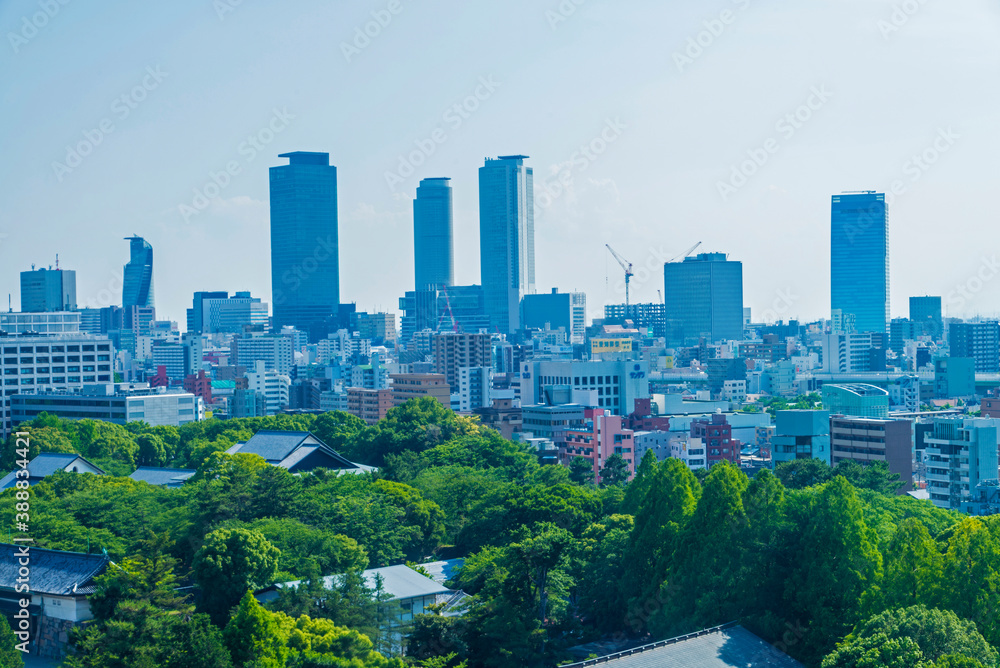 Fototapeta premium 名古屋駅前の高層ビル群（再開発）