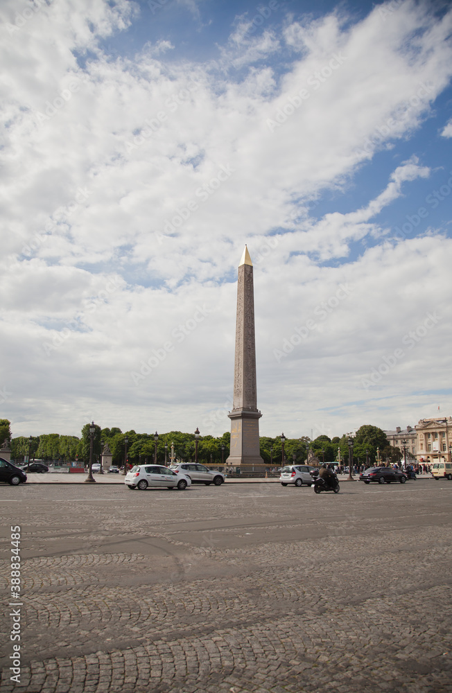 Paris,France-June,2014:Place de la Concorde-The Place de la Concorde is one of the major public squares in Paris.