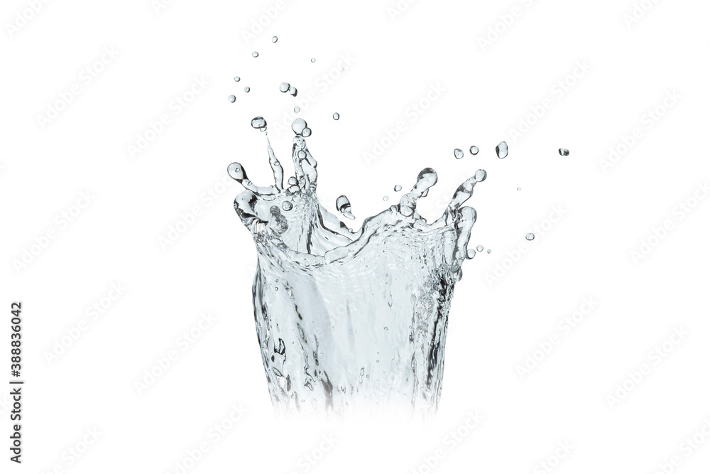 Water spreading isolated on the white background with Clipping Path Water spreading isolated on the white background with Clipping Path