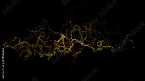 Yellow Lightning Animated Background