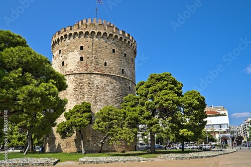 The White Tower of Thessaloniki and the place in front