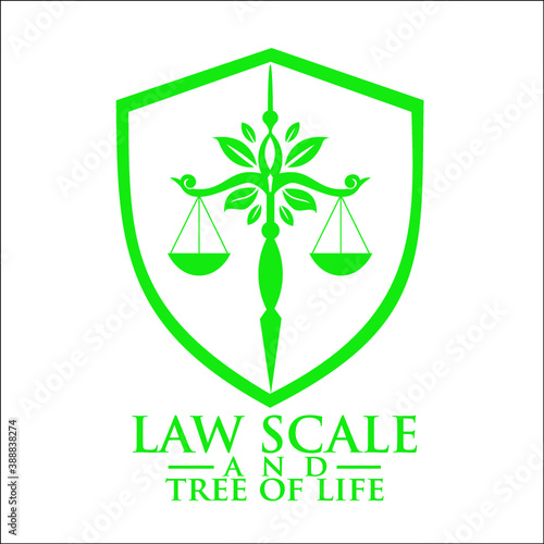 law scale and tree of life logo exclusive design inspiration