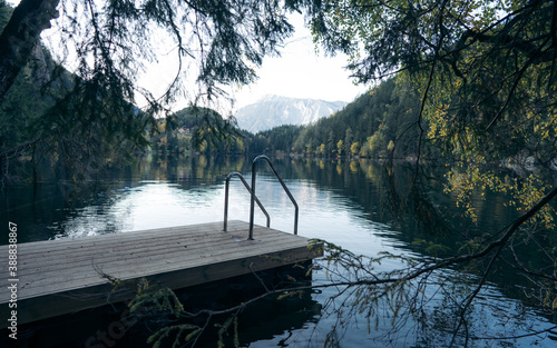 alps, area, austria, autumn, background, beautiful, beauty, cloud, colorful, countryside, day, europe, fall, field, foliage, forest, green, idyllic, lake, landscape, leaf, light, mountain, mountains,  photo