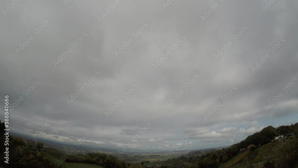 time lapse clouds, valley, horizon, summer, southern europe time lapse clouds, valley, horizon, summer, southern europe
