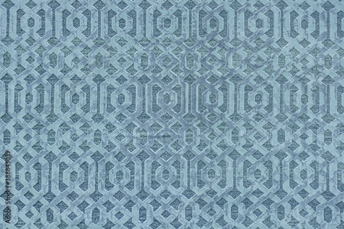 abstract background of an elegant blue furniture upholstery close up