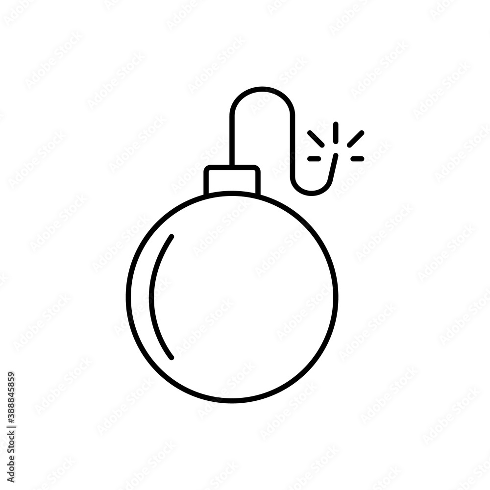 bomb icon element of security icon for mobile concept and web apps. Thin line bomb icon can be used for web and mobile. Premium icon on white background bomb icon element of security icon for mobile concept and web apps. Thin line bomb icon can be used for web and mobile. Premium icon on white background