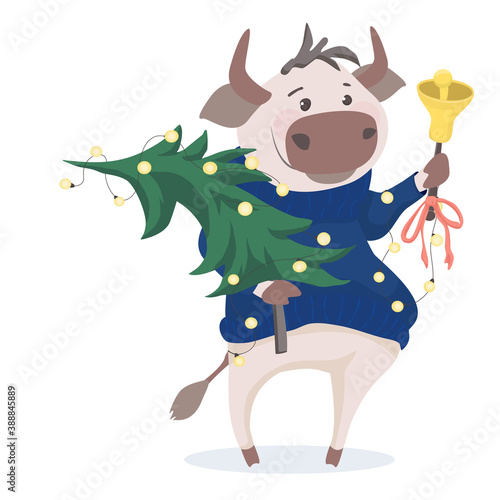 moo bell xmas tree